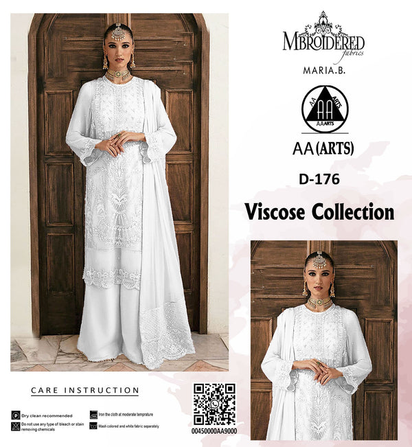 Viscous 3PC Embroidered Suit #4