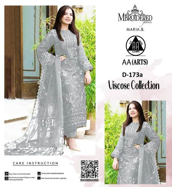 Viscous 3PC Embroidered Suit #5