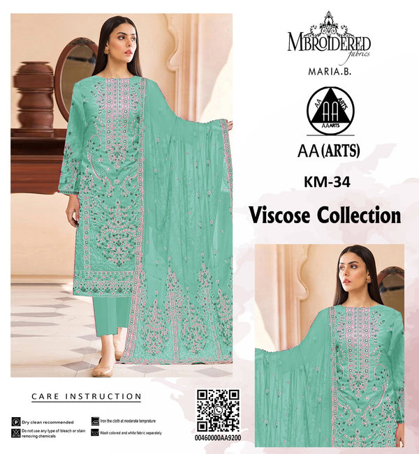 Viscous 3PC Embroidered Suit #12