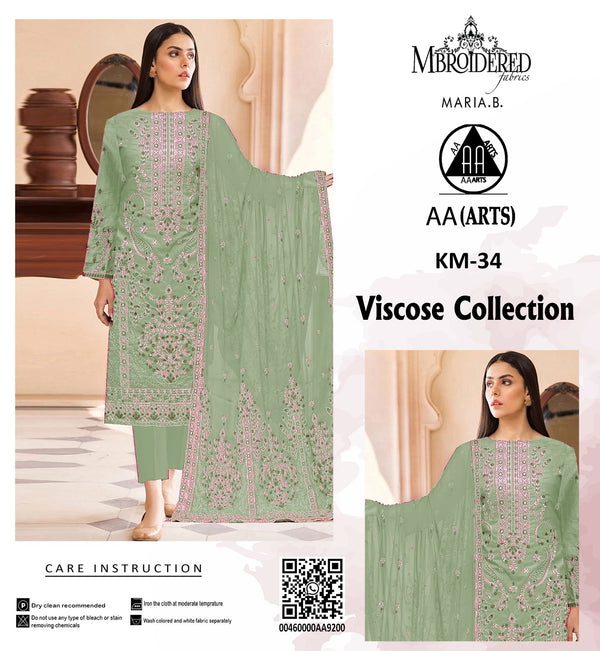 Viscous 3PC Embroidered Suit #17