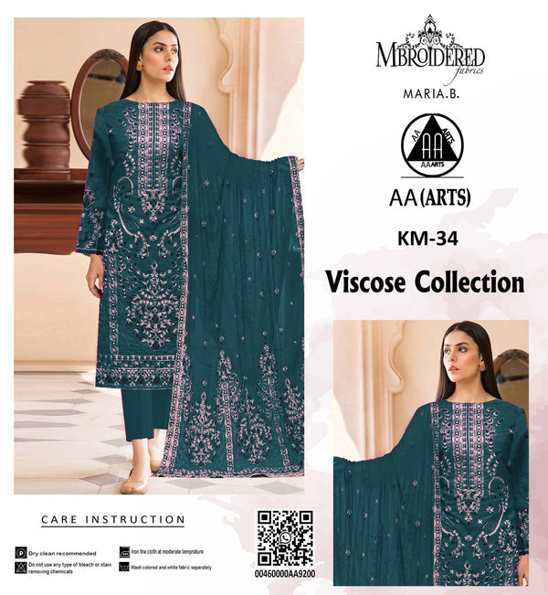 Viscous 3PC Embroidered Suit #15