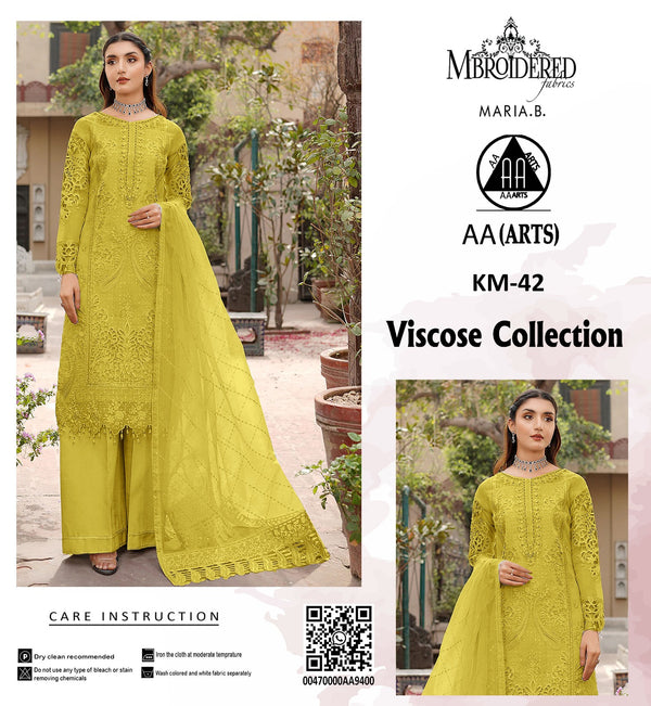 Viscous 3PC Embroidered Suit #32