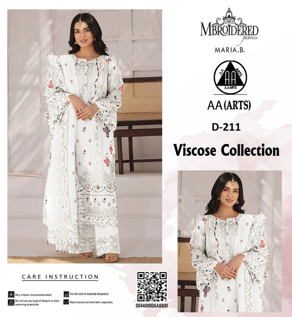 Viscous 3PC Embroidered Suit #34