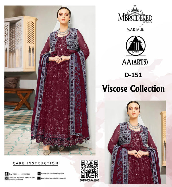 Viscous 3PC Embroidered Suit #41