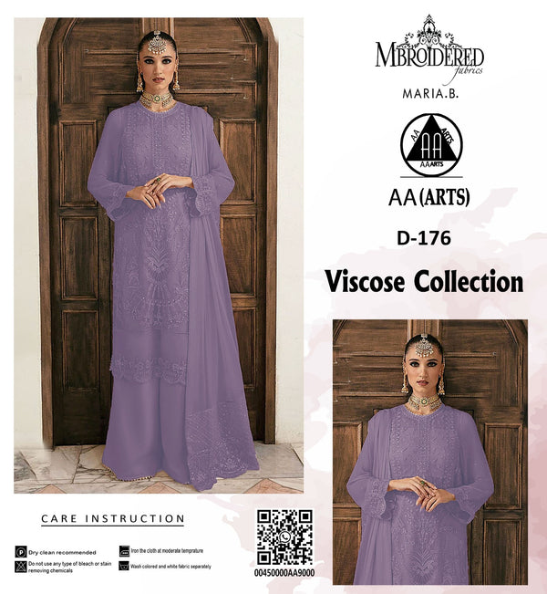 Viscous 3PC Embroidered Suit #44