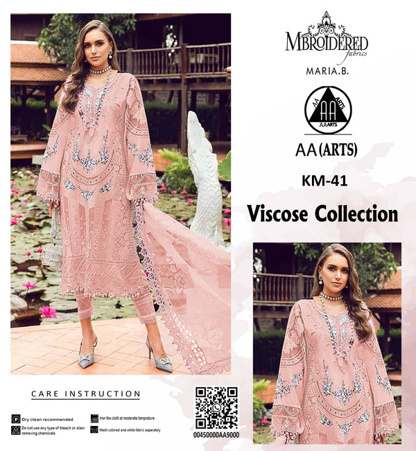 Viscous 3PC Embroidered Suit  45