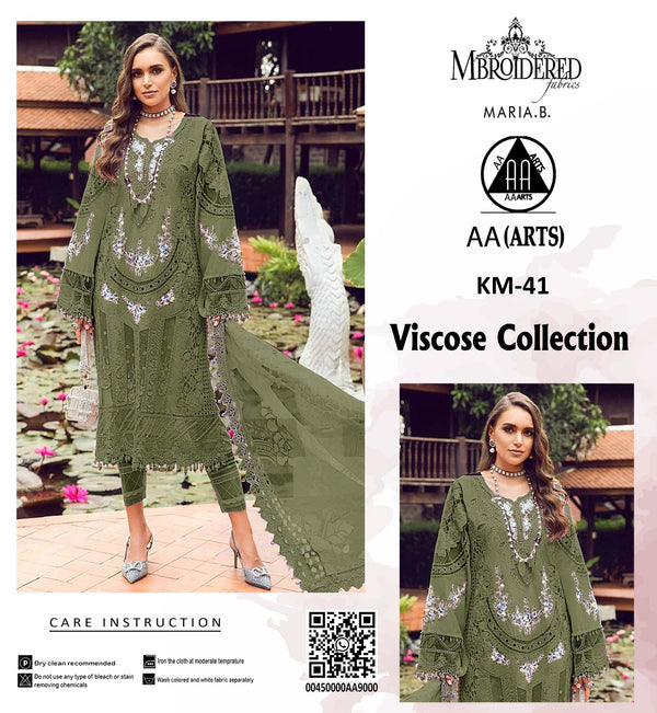 Viscous 3PC Embroidered Suit #46