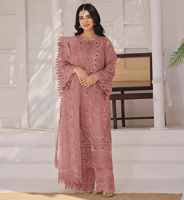 3PC Viscous Embroidered suit-AA001