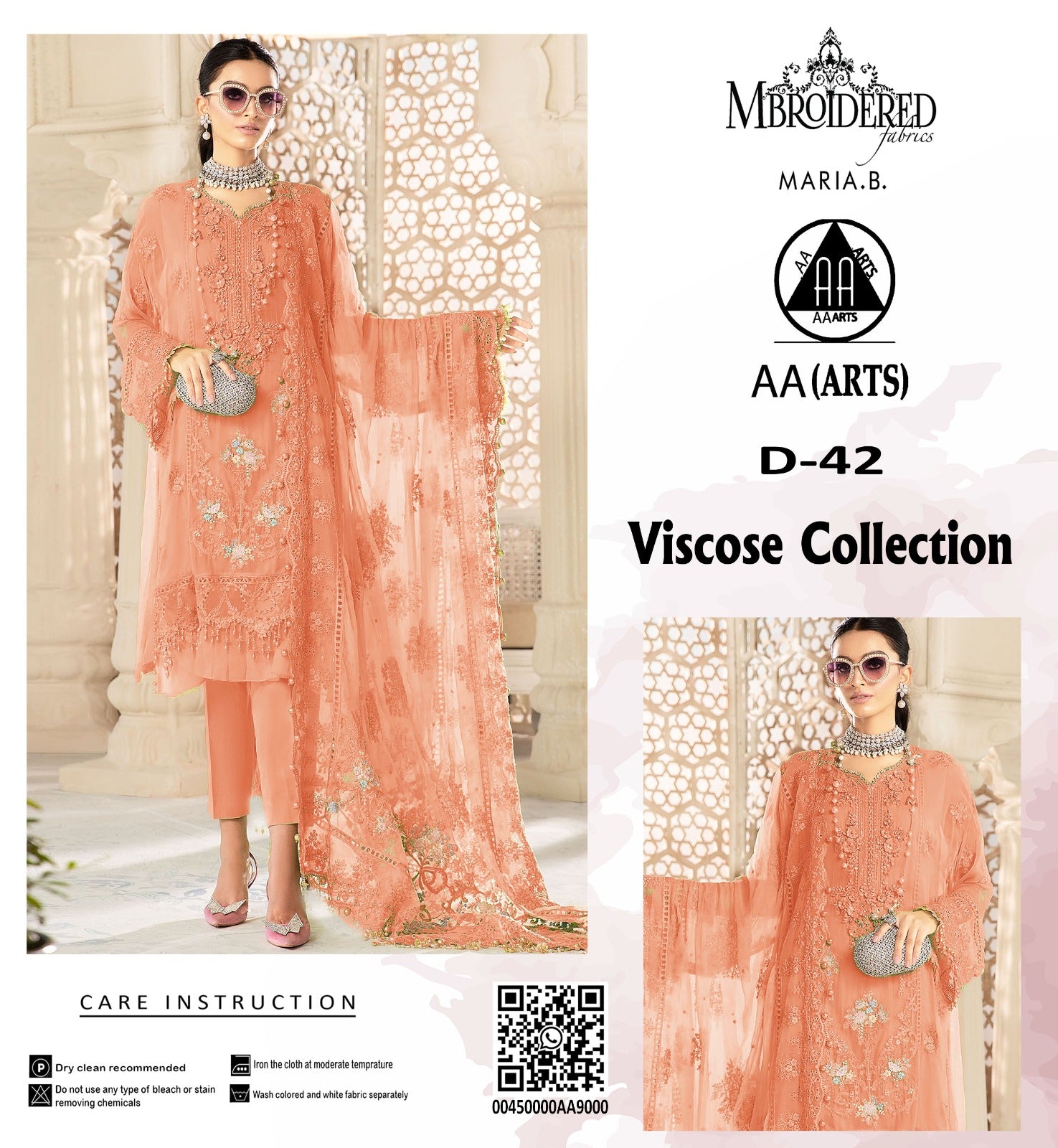 3PC Viscous Embroidered Suit #AA016