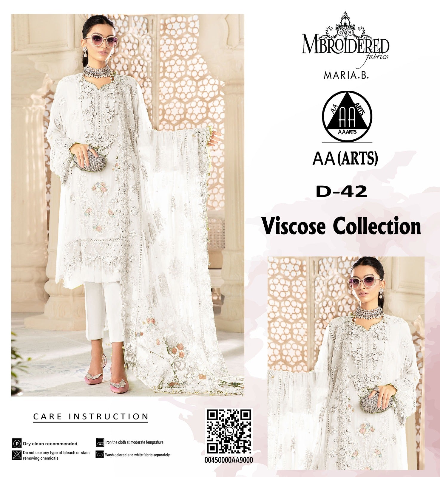 3PC Viscous Embroidered Suit #AA016