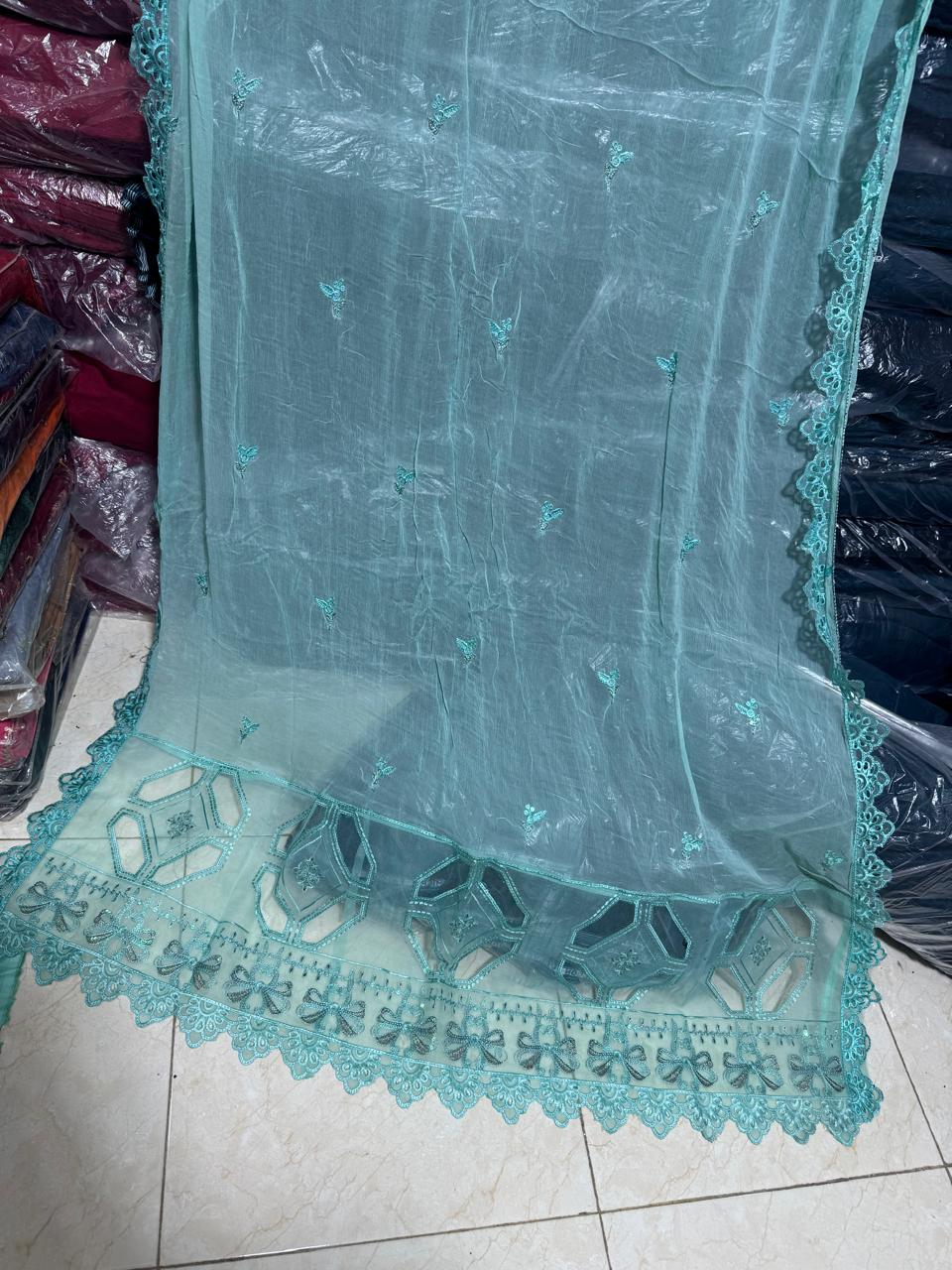 3PC Viscous  Embroidered Suit #AA 005