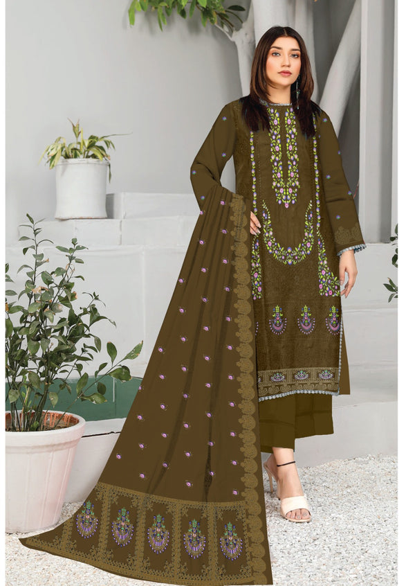 Viscous 3PC Embroidered Suit #48