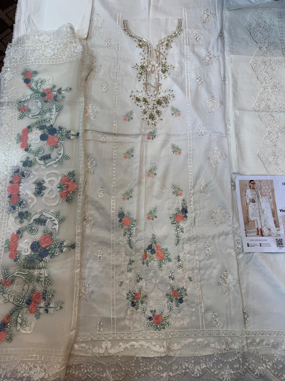 3PC Viscous Embroidered Suit #AA016