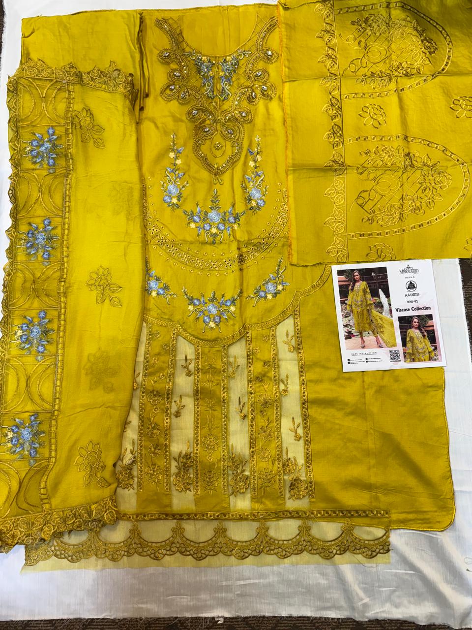 3PC Viscous Embroidered Suit #AA003