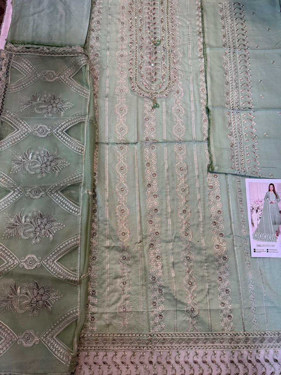 3PC Viscous Embroidered Suit #AA 0013