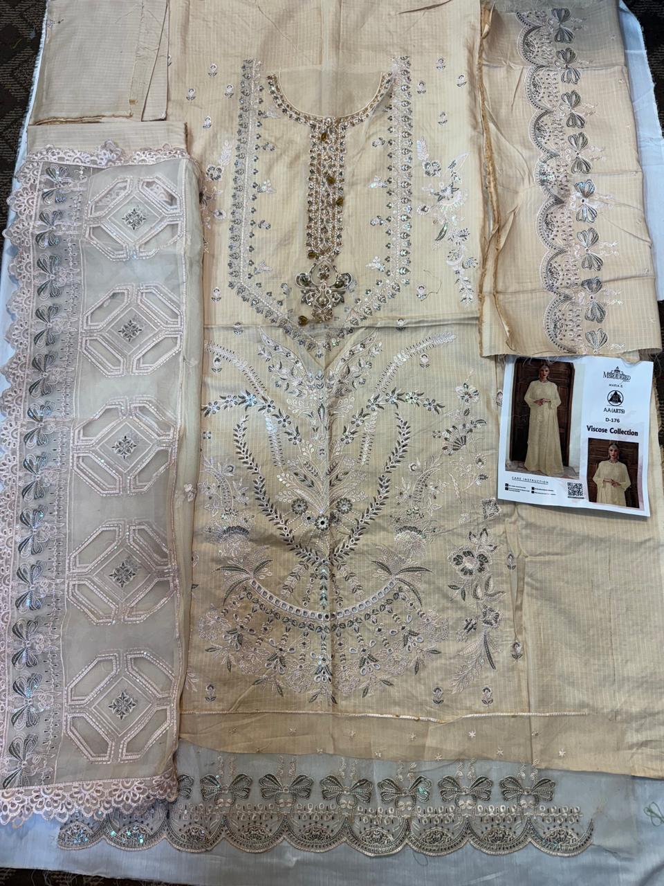 3PC Viscous  Embroidered Suit #AA 005