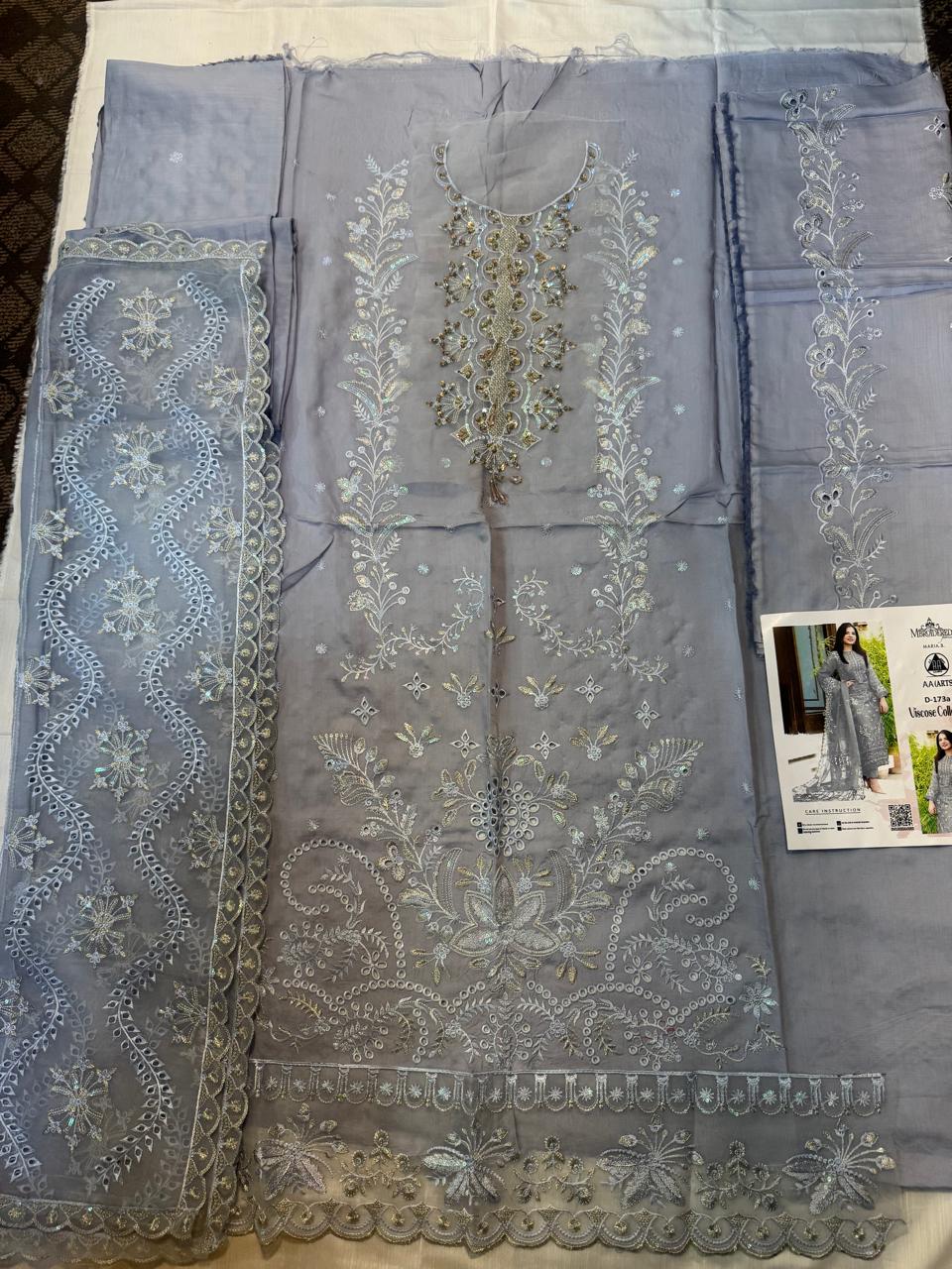 3PCViscous Embroidered Suit #AA011