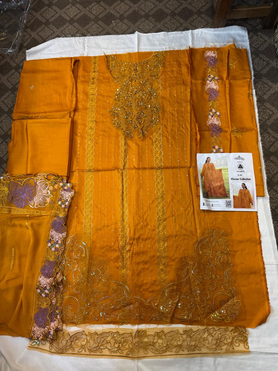 3PC Viscous  Embroidered Suit  #7