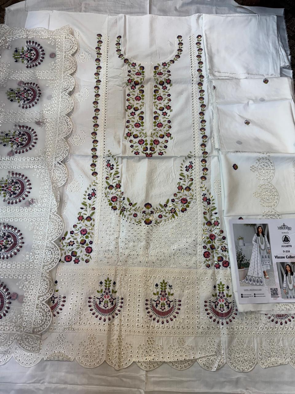 3PC Viscous Embroidered Suit #AA 004