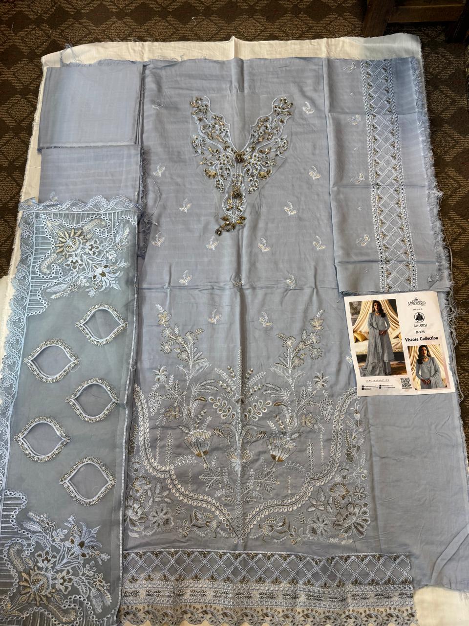 3PC Viscous Embroidered Suit #AA012